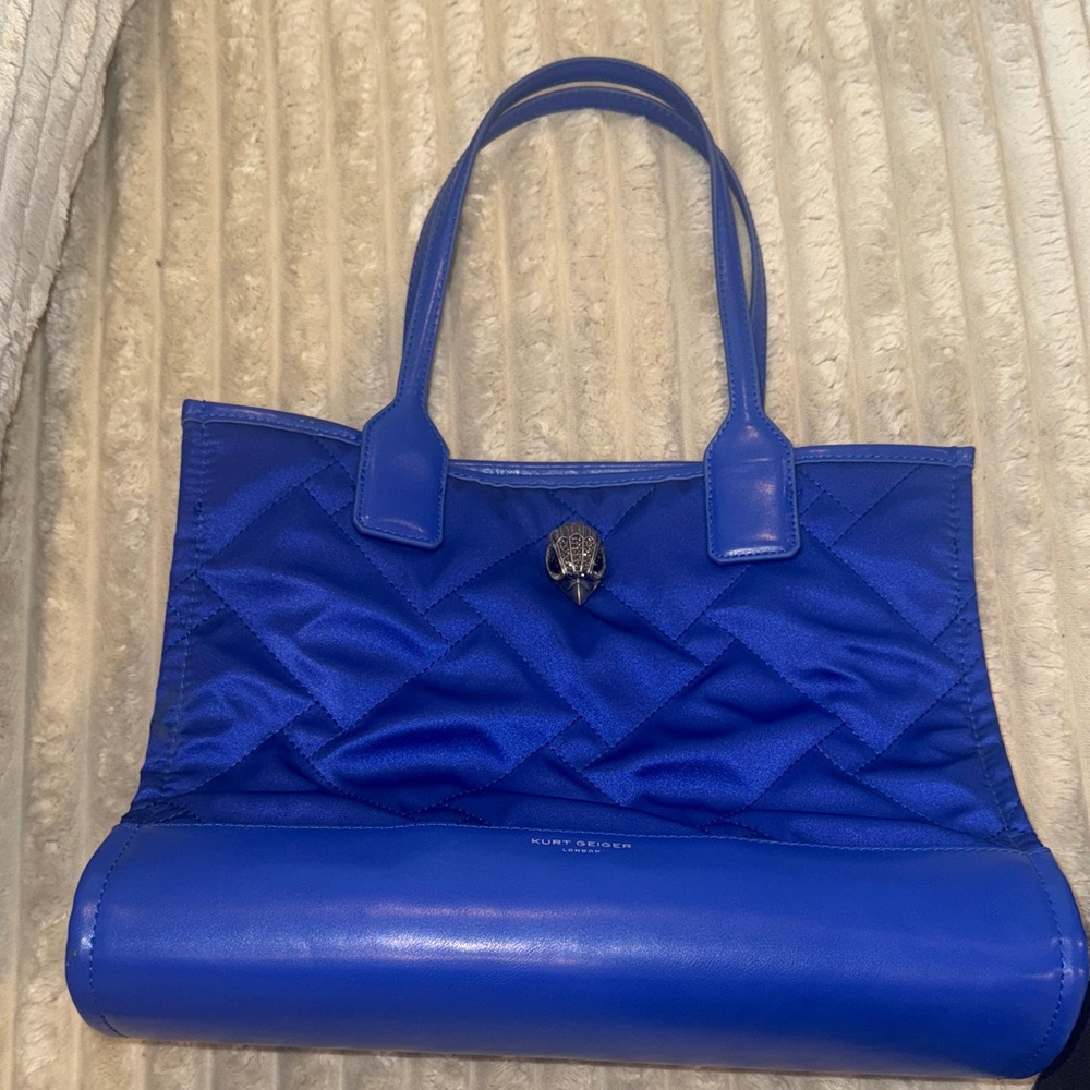Kurt Geiger Royal Blue Quilted Tote